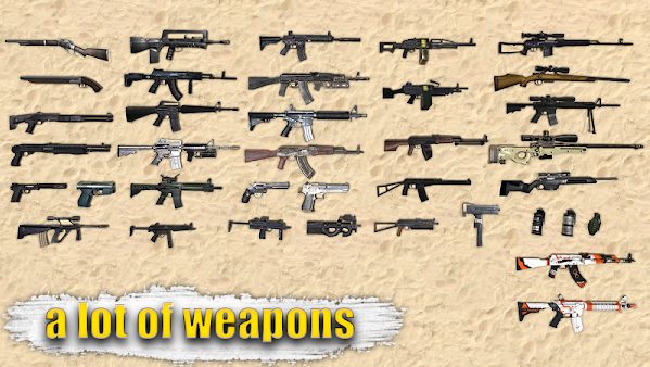 Variety of weapons